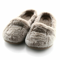 Cozy faux fur slippers, indoor comfort