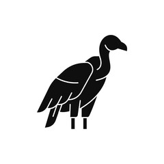 Vulture Bird Silhouette Icon Design Illustration
