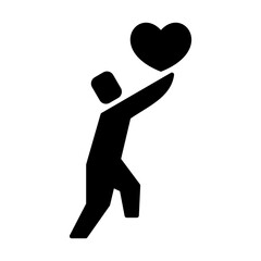 people reach for the heart