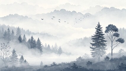 winter mountain landscape