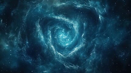 A stunning swirling nebula creates a cosmic vortex of light