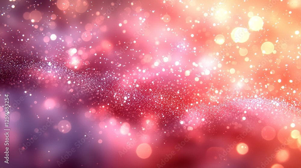 Poster vibrant light show displaying colorful bokeh effects abstract digital art artistic environment close