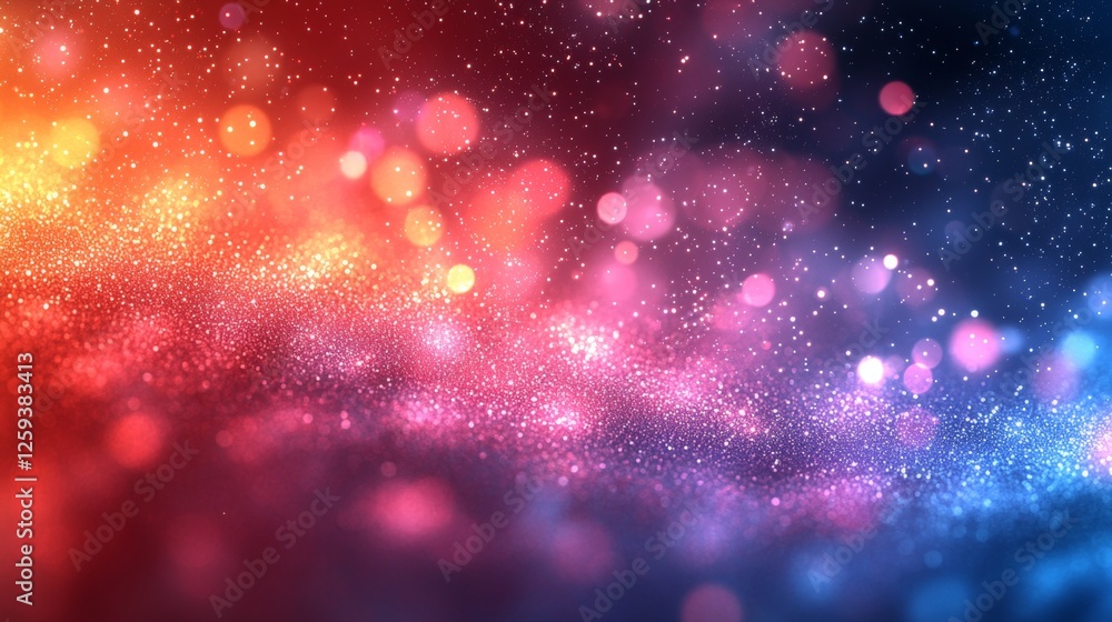 Poster vibrant colorful abstract light display digital art visual effects creative background dynamic viewp