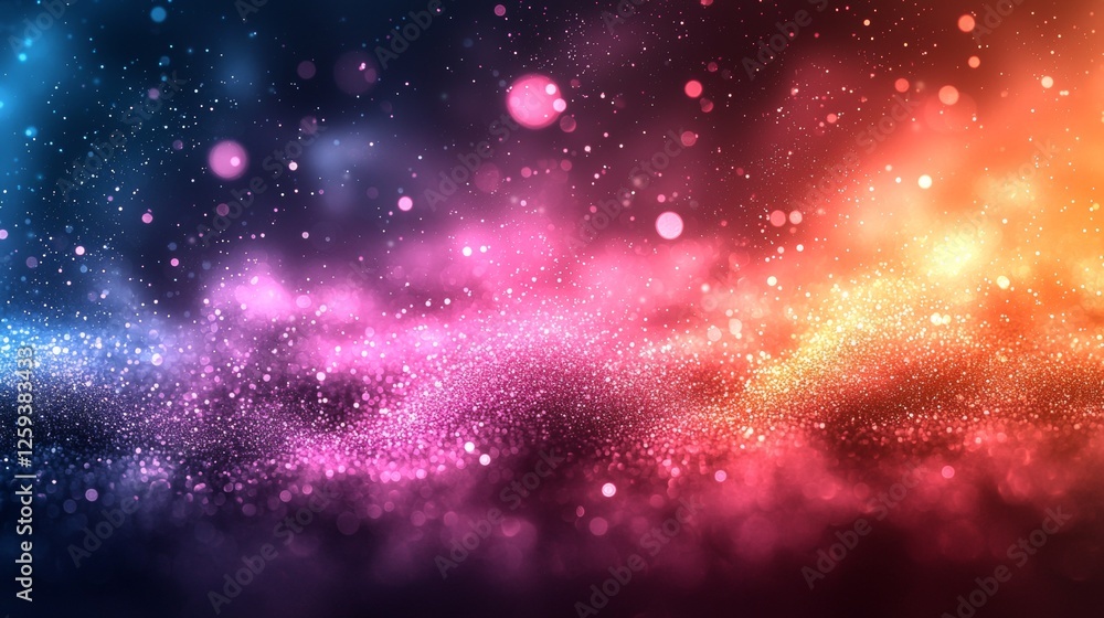 Poster dynamic light reflections abstract digital art colorful background vivid environment creative viewpo