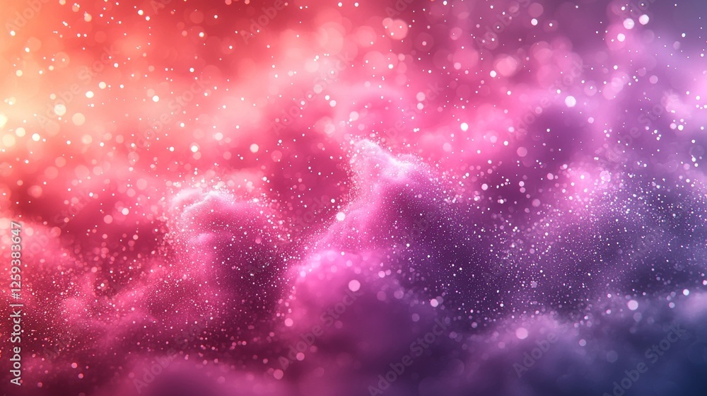 Poster vibrant cosmic dance of colors digital art abstract background ethereal environment dynamic viewpoin
