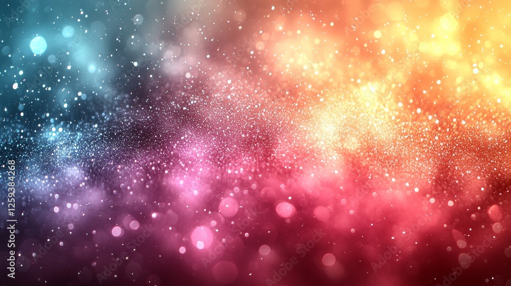 Poster colorful light patterns creating a dreamlike atmosphere abstract background digital art vibrant colo