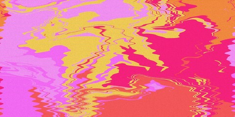 Vibrant Abstract Design with Distorted Patterns