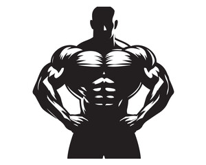 Muscular bodybuilder 11.eps