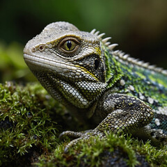 Obraz premium iguana on a branch