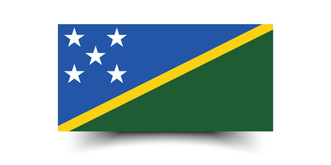 Flag of Solomon Islands. Solomon Islands flag official size and color standards digital vector illustration.