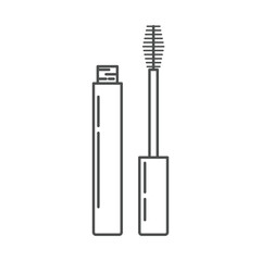 Minimalist make up icon in a modern, thin-line style with pink accents. Ideal for beauty, skincare branding, spa, wellness, product packaging, social media, and digital marketing.