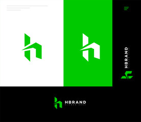 Modern Minimalist H Letter Logo Design Brand Identity
