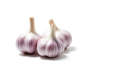 Photorealistic garlic bulbs - culinary ingredient freshness - food blog,recipe illustration