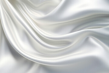 Naklejka premium spread of white satin silk