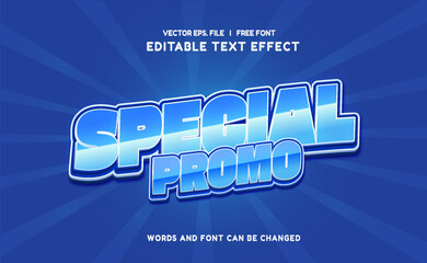 Special sale promo 3d editable text effect
