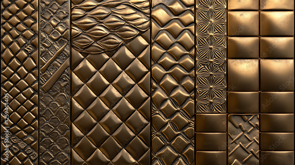 Poster hammered brass with unique patterns