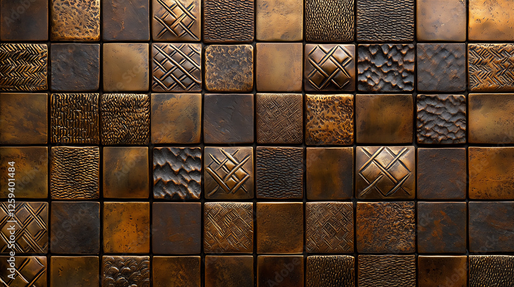 Poster hammered brass with unique patterns