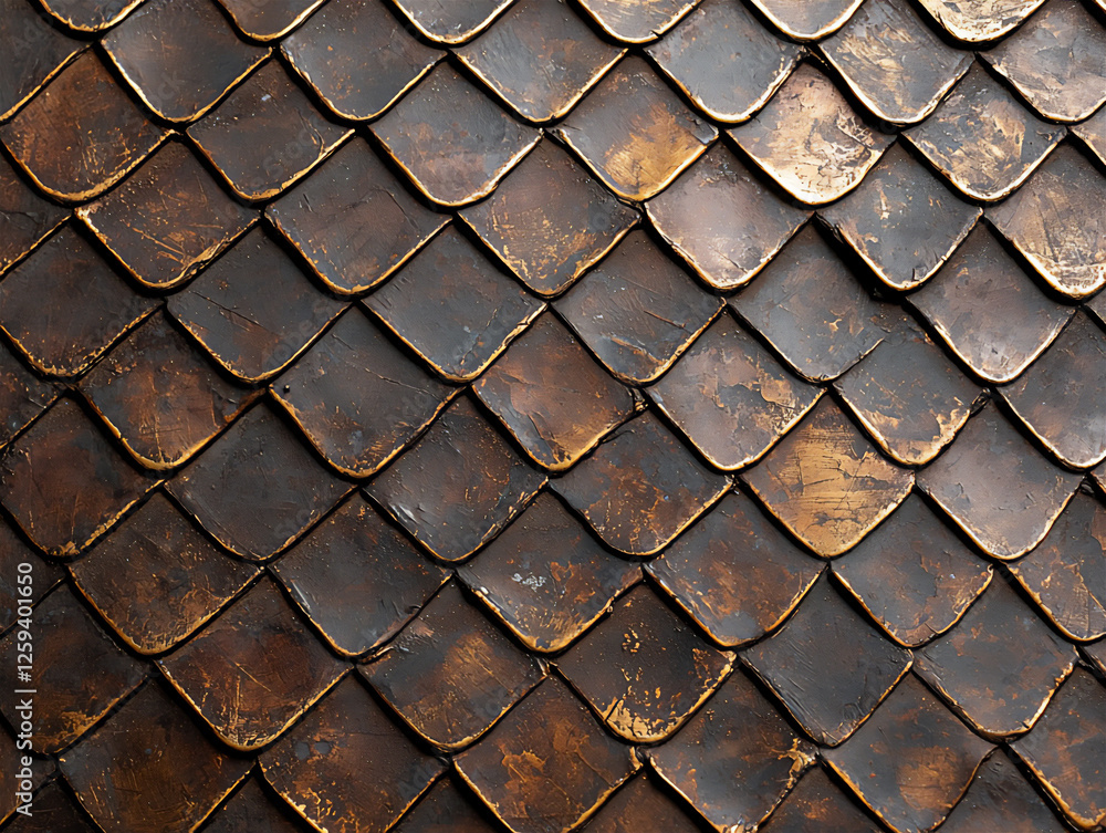 Poster hammered brass with unique patterns