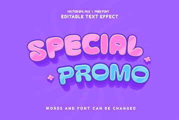 Special sale promo 3d editable text effect
