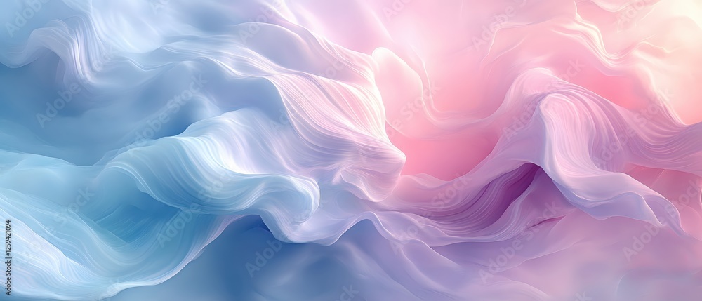 Poster ethereal abstract background with flowing soft colors and gentle light for creative design