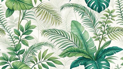 Lush Green Foliage Background, Vibrant Leaf Texture, Nature Wallpaper, Green Plant Photography, Spring Summer Greenery