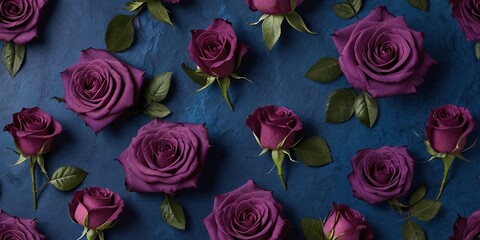 Purple roses on a siphon