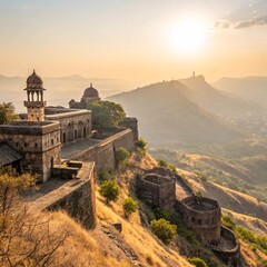 Golden Horizon Sunlit Majesty of Maratha Forts and the Enduring Legacy of Shivaji Maharaj