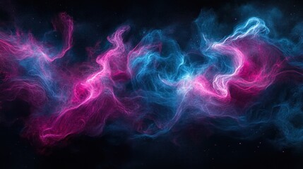 Fototapeta premium Abstract cosmic nebula, swirling energy, dark space, background design