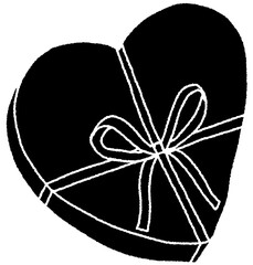 Cute hearts hand drawn illustration 