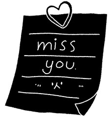 Cute hearts hand drawn illustration 