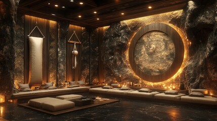 Serene Zen Meditation Room: A Luxurious Sanctuary of Calm