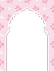 Elegant arch frame poster and banner background