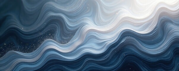 Abstract digital marbled effect, cool grey hues, image, seamless