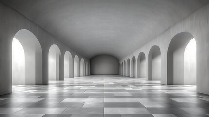 Archway Corridor Interior Design Modern Architecture