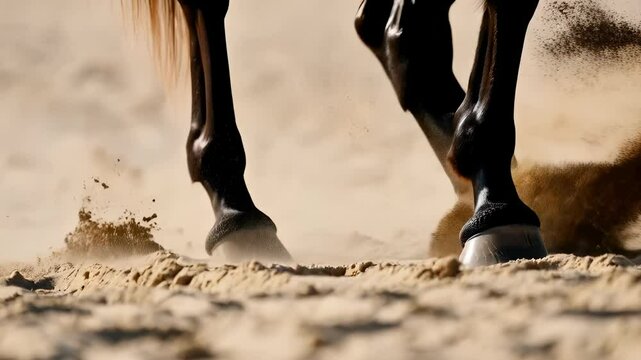 Horse Hoof in Motion