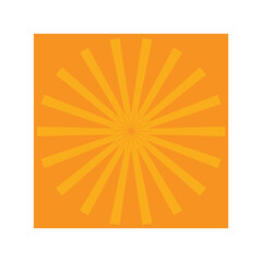 Orange background design in a circle shape