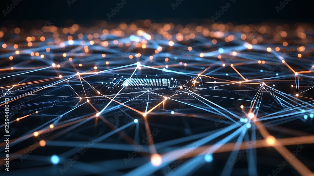 Aufkleber a close-up view of a modern microchip on a circuit board highlighting technology and innovation