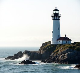 Burrows Island Lighthouse, Anacortes WA - Stunning Coastal Scene