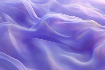 Obraz premium Soft, flowing lilac chiffon fabric drapes. Ideal for backgrounds, fashion, or textile designs, showcasing luxurious texture.
