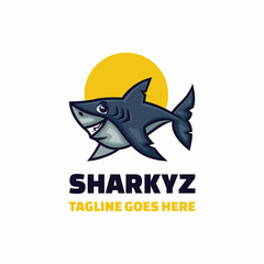 Obraz premium Sharkyz Simple Mascot Logo
