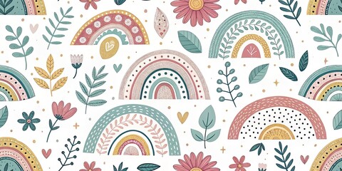 Fototapeta premium Tilt-Shift Mother's Day Background: Geometric Shapes, Pastel Colors, Festive Design