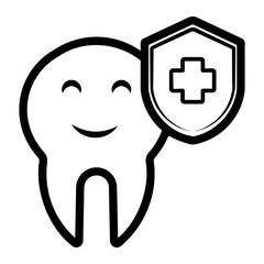 tooth Line Icon