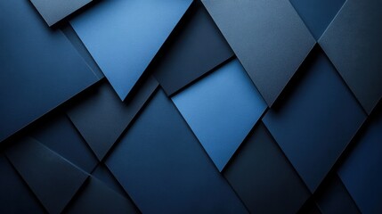 Fototapeta premium Photo of Blue Background with Minimalistic Rectangles and Squares for Design, Featuring White Space in the Center for Text. Ideal for Banner Templates and Digital Projects. Minimalist Wallpaper.