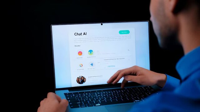 Chat AI Interface Display
