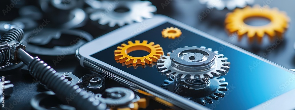 Poster close-up of a smartphone showing a completed troubleshooting guide