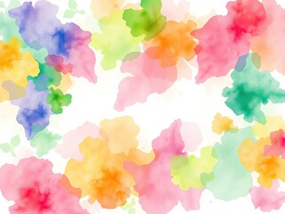 Naklejka premium Serene Biophilic Canvas: Watercolor Textures for Nature-Inspired Ambiance