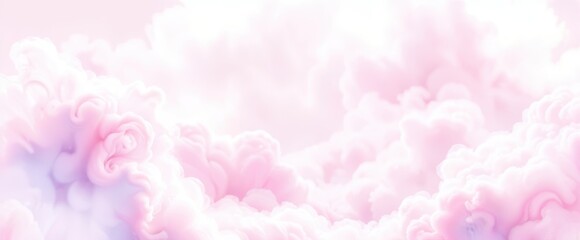 "Heavenly Whispers: A Dreamy Pastel Cloudscape"