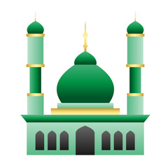 Islamic Mosque Landscape Illustration