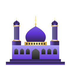 Islamic Mosque Landscape Illustration