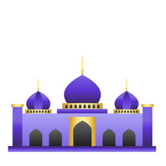 Islamic Mosque Landscape Illustration